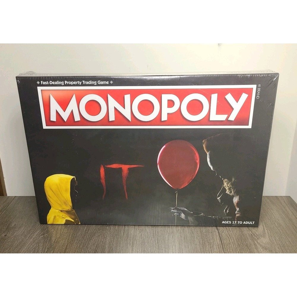 NEW Monopoly IT Horror Movie Pennywise Board Game Stephen King SEALED Collector
